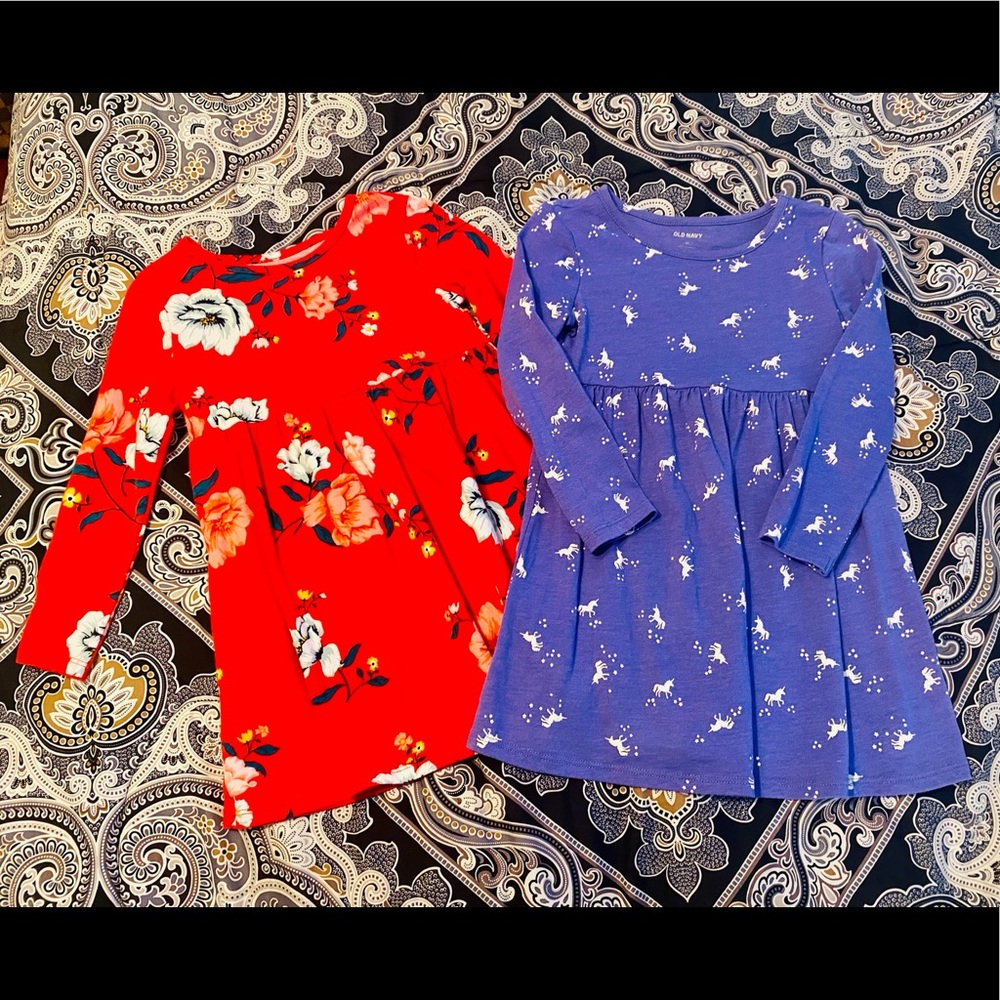 EUC!! 2 long sleeve girls dresses! 💕